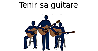 Tenir sa guitare