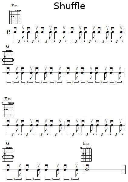 Rythmique de musique shuffle Rythmique de musique shuffle