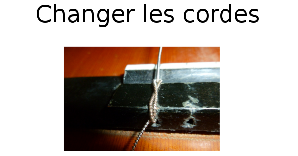 Changer les cordes de la guitare